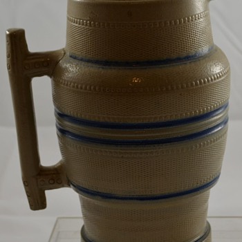Unknown Pottery Stoneware Ceramic Mug Old Rope Design Bennington? 