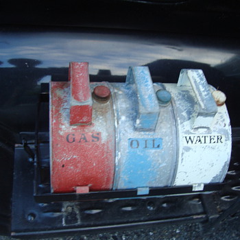 oil cans on model t   