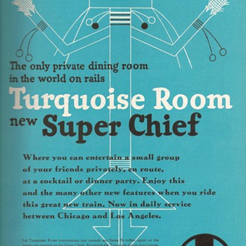 1951 - Sante Fe Railroad Advertisement