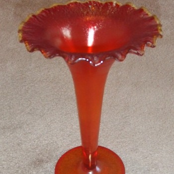 Poschinger Art glass trumpet vase - Art Glass