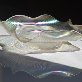 English Victorian Opal Lustre Iridescent Glass by John Walsh Walsh - Art Glass