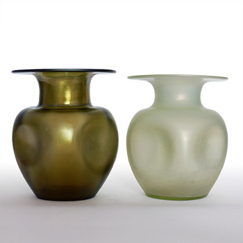 Lötz vases: Bronce Glass & Olympia Glatt - Art Glass
