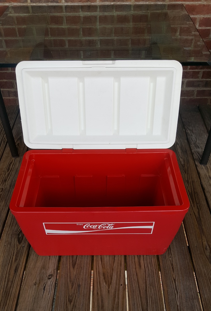 Large Vintage Plastic Coca Cola Cooler Collectors Weekly