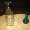 SCOTCH BOTTLE & LITTLE BLUE VASE