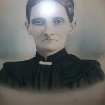 An old Painting of a,  scary old Lady !!  