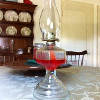 Can you substitute non-kerosene oil in an old lamp?