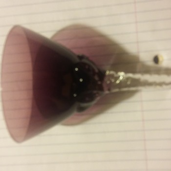 Sasaki hawthorne? Set of 2 amethyst cordials - Glassware