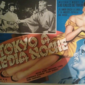 Tokyo After Dark (1959) Mexican Lobby Card - Movies