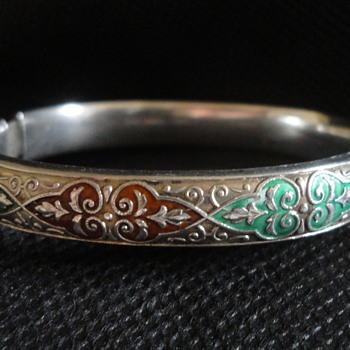 Historismus silver and enamel bracelet by Markowitsch & Scheid, Vienna c. 1870 - Fine Jewelry