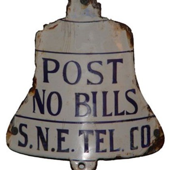 Post No Bills S.N.E. Tel Co.