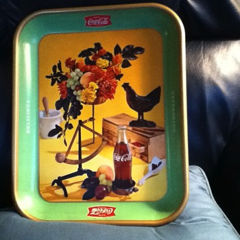 vintage coke trays