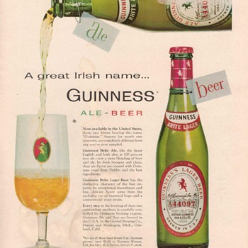 1955 Guinness Ale Advertisements - Advertising