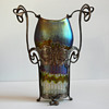 Löetz Phänomen, Tiffany-Art decoration in blue-moss green. 1900. 