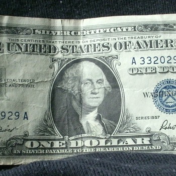 1957 A Series Silver Certificate 
