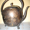 heavy old unidentifiable silver tea pot