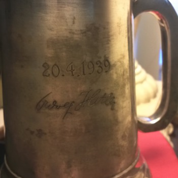 FLAK REGIMENT SS HITLER BIRTHDAY TANKARD BERCHTESGADEN