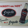 GRAPETTE SIGN, PLASTIC HANG UP, COLORFUL