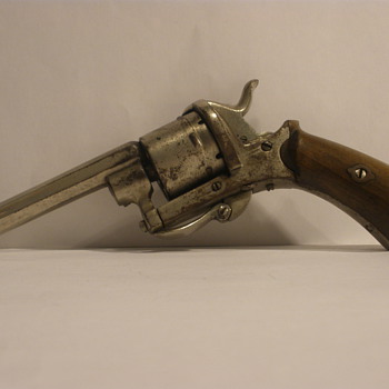 Belgian double action pinfired revolver. Late 19th Century. 