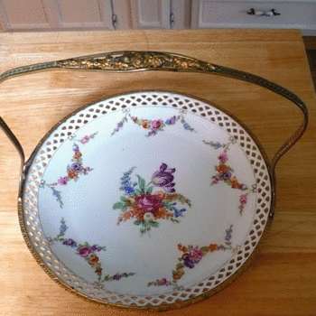 My Favorite Reticulated Plate with Rim and Handle