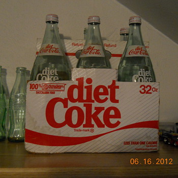 6-pack of 32 oz. Diet Coke in cardboard case