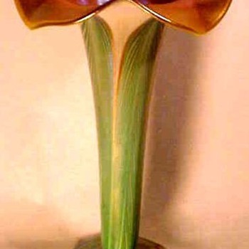 Quezal Floriform Vase c. 1910