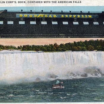 Goodyear Zeppelin Hangar Postcard - Postcards