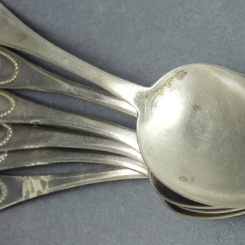 Set of German Silver and Silver-plate Spoons