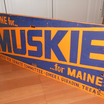 Ed Muskie Campaign Sign (Original) - Posters and Prints