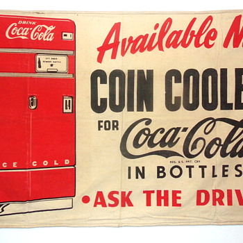 1950's Coca-Cola Truck Banner - Coca-Cola