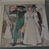 'Arrival by Ship,' 'Torchlight Procession,' and 'Pioneers Receiving Mail'