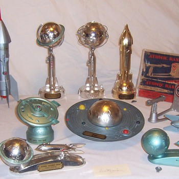 Space Race Era Mechanical Toy Banks - Coin Operated
