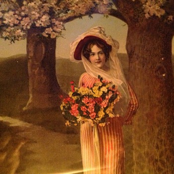 Beautiful women in the forrest - Victorian Era