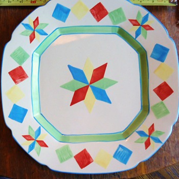 Large Plate and Bowl from thrift store