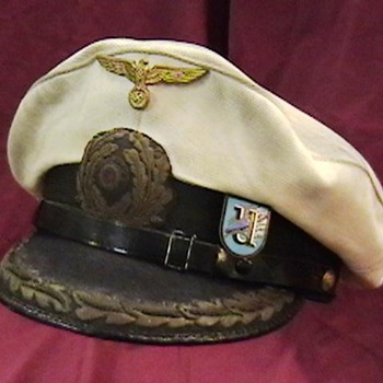WW II German Kriegsmarine U Boat Commander's Cap
