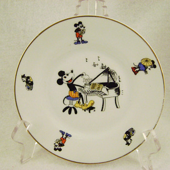 1930's Mickey Mouse Bavarian China Plate