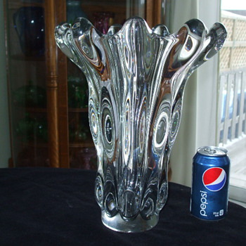  Our GOLIATH Vannes-Le-Chatel- FRANCE Crystal Vase - Art Glass
