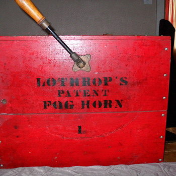 1901 antique lothrop fog horn
