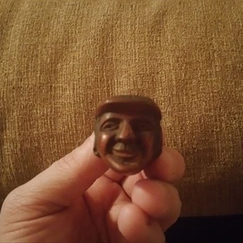 Baseball player wood pipe - Tobacciana