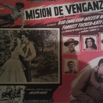 San Antone (1953) Mexican Lobby Card - Movies