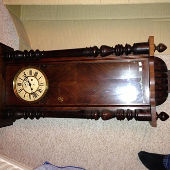 old wooden clock
