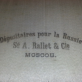 Not sure what it is. From A. Rallet & Co