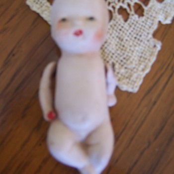 German bisque baby doll - Dolls