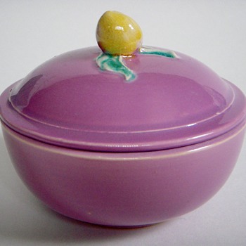 Unmarked Majolica Covered Container/Trinket Box