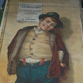 POSTER AD CHANCELLOR CIGARS M.W. WENDEL & BRO.'S