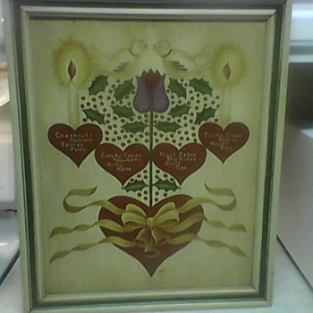 FOLK ART OIL PAINTING 