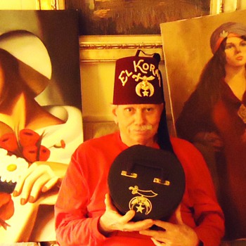 Menage a Trois!!!  I Wish! haha Art Deco oil paintings!  2nd one maybe Arab?  Need help!  No signatures