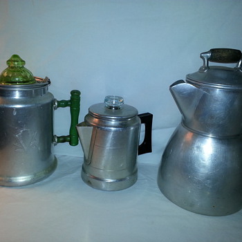 Antique/Vintage Aluminum Percolators/Coffee Pots
