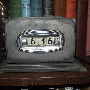 Rare 1937 Gun Metal Grey Pennwood Numechron, Model # Unknown - Art Deco