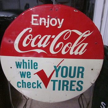 Coca Cola Tire Check Stand - Coca-Cola