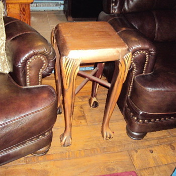 Scrap wood end table or plant stand - Furniture